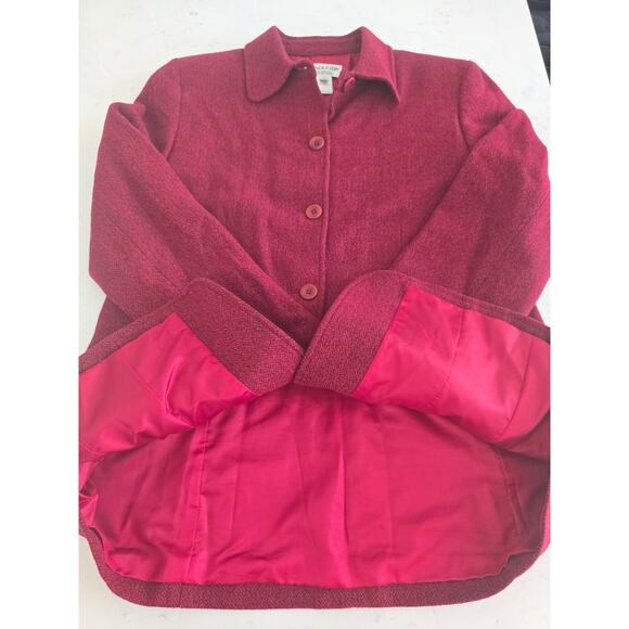 Pendleton Women’s Red Wool Blazer Jacket Size 12 Button Front Lined Vintage - Picture 4 of 6